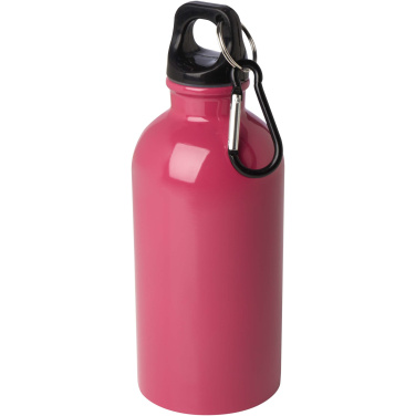 Logo trade liikelahjat tuotekuva: Oregon 400 ml:n RCS-sertifioitu, yksiseinämäinen, ruostumattomasta teräksestä valmistettu vesipullo jousihaalla