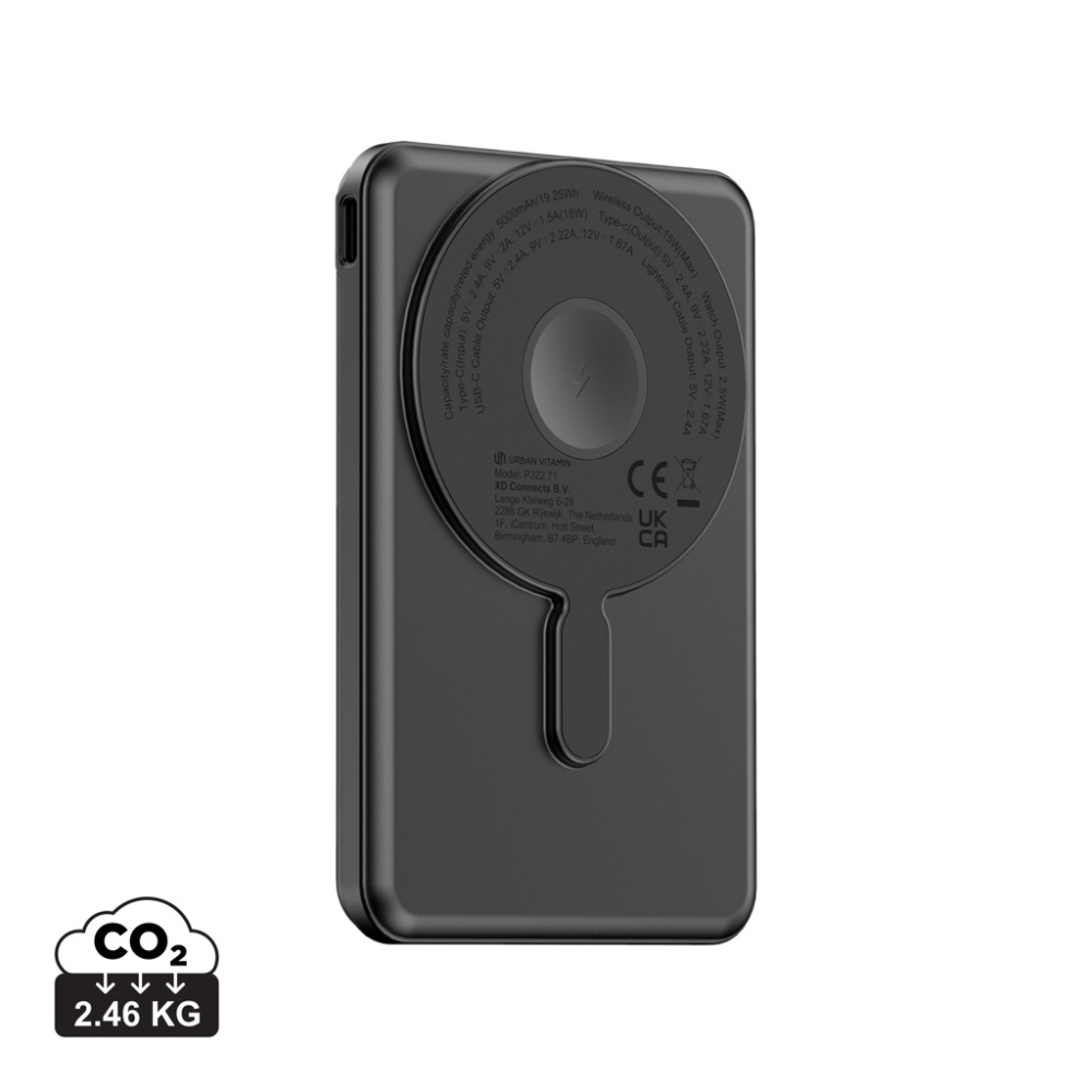 Logo trade mainostuote kuva: Urban Vitamin Redwood 5in1 5000mah 20W PD tehopankki