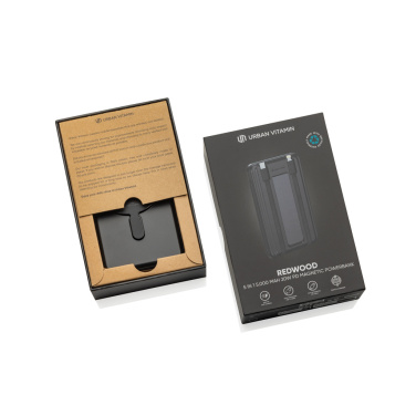 Logotrade mainoslahjat ja liikelahjat tuotekuva: Urban Vitamin Redwood 5in1 5000mah 20W PD tehopankki