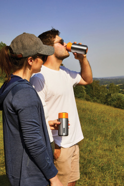 Logo trade mainostuotet tuotekuva: Musta+Blum-eristetty matkamuki ruostumatonta terästä