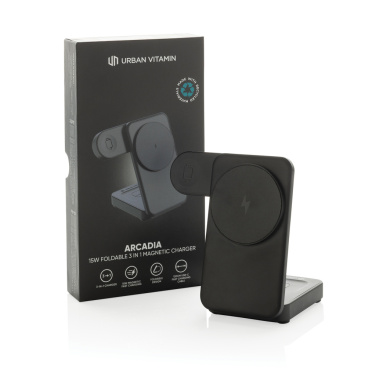 Logotrade mainostuotet kuva: Urban Vitamin Arcadia RCS rplast 15W 3in1 magn. laturi
