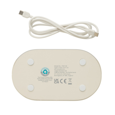 Logotrade mainostuote tuotekuva: LumaRise RCS -herätyskello, valkoinen kohina, kierrätysmuovi