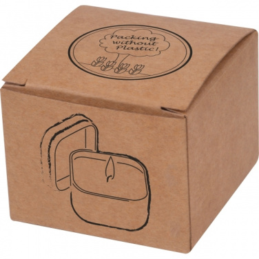 Logotrade liikelahja tuotekuva: Kynttilä peltisessä säilytysrasiassa PRAHAA