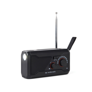 Logo trade mainoslahja ja liikelahja tuotekuva: Nordic Drift Titan IPX4 -monitoimiradio 4000 mAh