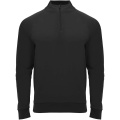 Epiro pitkähihainen neljännesvetoketjullinen pusero, unisex, Musta