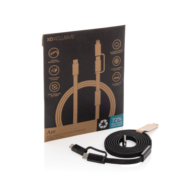 Logotrade mainoslahja ja liikelahja kuva: Arc RCS 60W 120 cm 2-in-1 fast charging cable