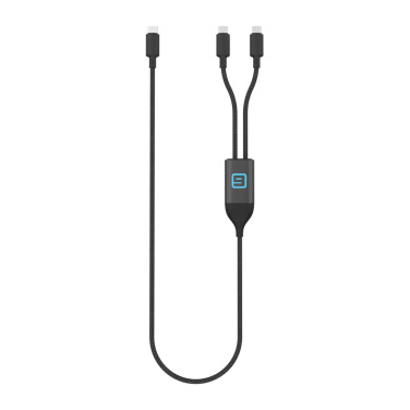 Logo trade mainoslahjat tuotekuva: Terra 100 W RCS -kaapeli, kaksi USB-C-liitäntää