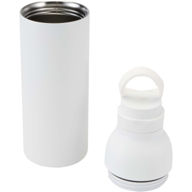 Logo trade liikelahjat mainoslahjat kuva: Illuminate 650 ml:n RCS-kierrätetty, ruostumattomasta teräksestä valmistettu kaksiseinämäinen vesipullo, jossa on kolmiosainen kansisetti
