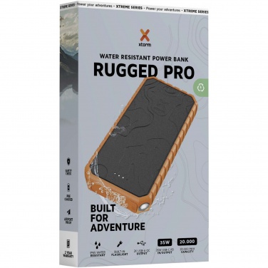 Logotrade verslo dovanos nuotrauka: Xtorm XR202 Xtreme 20 000 mAh 35 W QC3.0 vandeniui atsparus tvirtas maitinimo blokas su degikliu