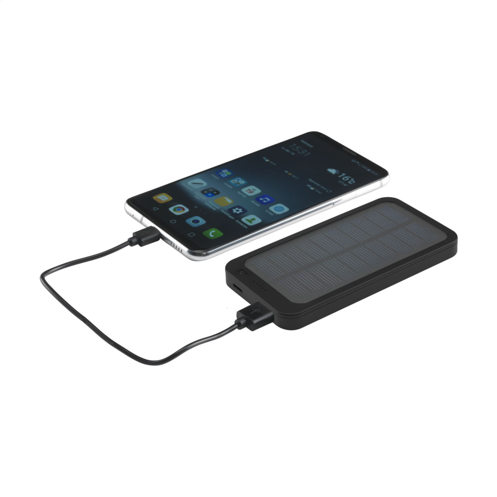 Logotrade reklaminės dovanos nuotrauka: Solar RCS Powerbank 4000 maitinimo įkroviklis