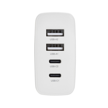 Logotrade firminės dovanos nuotrauka: TravelCharge Pro RCS rplastikinis kelioninis įkroviklis su USB C