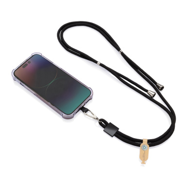 Logotrade reklaminiai produktai nuotrauka: „CarryLoop RCS“ perdirbto PET reguliuojamo dydžio telefono laikiklio virvelė