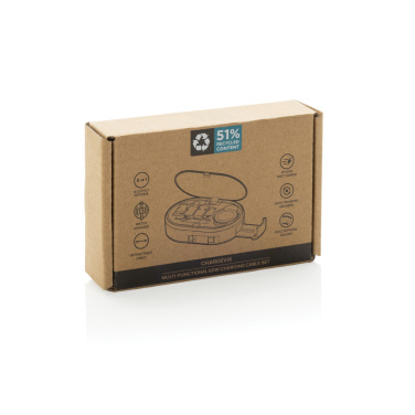 Logotrade reklaminiai produktai nuotrauka: „Chargevix RCS“ plastikinis daugiafunkcis 60 W įkrovimo rinkinys