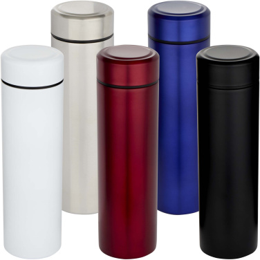 Logotrade reklaminės dovanos nuotrauka: Taylor 450 ml dvigubos sienelės nerūdijančio plieno termosas su arbatos sieteliu