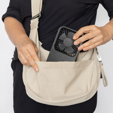 Logotrade verslo dovanos nuotrauka: „Aervina RCS“ perdirbto plastiko įkraunamas stalo ventiliatorius