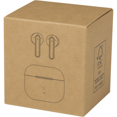 Logotrade dovana nuotrauka: „Altais“ perdirbto plastiko belaidės „Bluetooth®“ ausinės