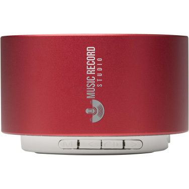 Logotrade verslo dovanos nuotrauka: „Ankaa“ 3 W perdirbto aliuminio belaidis „Bluetooth®“ garsiakalbis