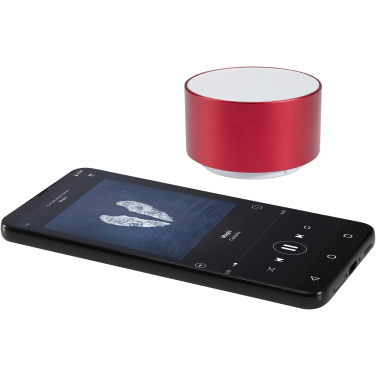 Logotrade dovana nuotrauka: „Ankaa“ 3 W perdirbto aliuminio belaidis „Bluetooth®“ garsiakalbis