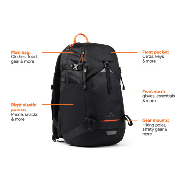 Logotrade reklaminės dovanos nuotrauka: Nordic Drift Trail RCS kuprinė 24L