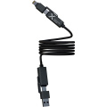 SCX.design C59 100W magnetinis silikoninis įkrovimo laidas, Juoda