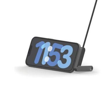 Logotrade firminės dovanos nuotrauka: Aluvia RCS 65W PD laidas su reguliuojamu telefono stovu
