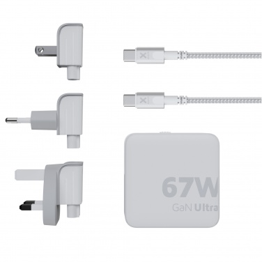 Logotrade Ideja dāvanas foto: Xtorm XVC2067 GaN Ultra 67W ceļojumu lādētājs ar 100W USB-C PD kabeli