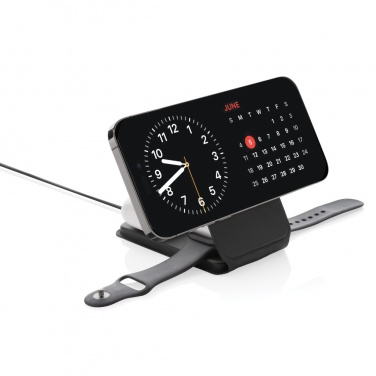 Logotrade dāvanas foto: Swiss Peak RCS rPU 15W 3-in-1 magnētiskais bezvadu lādētājs