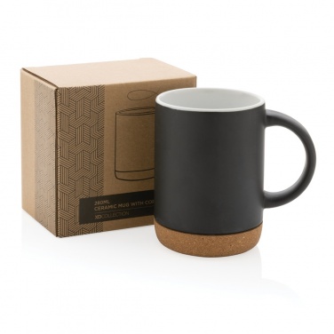 Logotrade dāvanas foto: Keramikas krūze ar korķa pamatni 280ml
