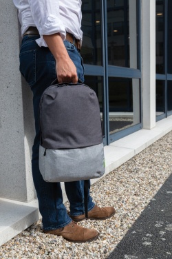 Logotrade dāvanas foto: Duo krāsu RPET 15,6" RFID klēpjdatora mugursoma bez PVC