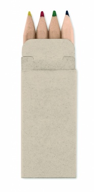 Logotrade ziemassvētku dāvanas foto: 4 mini krāsaini zīmuļi