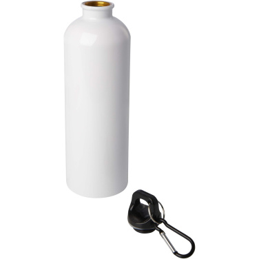 Logotrade dāvanas foto: Oregon 750 ml RCS sertificēta vienas sienas nerūsējošā tērauda ūdens pudele ar karabīni