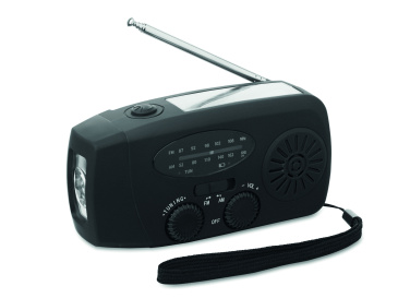 Logotrade ziemassvētku dāvanas foto: Pārnēsājams radio SOS ar LED lukturīti