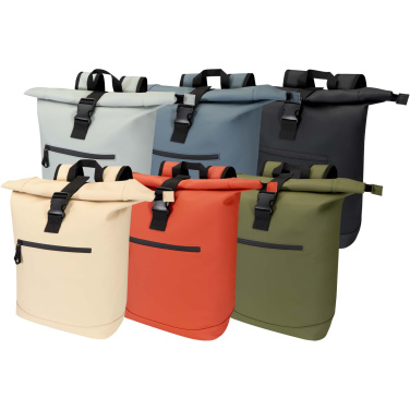 Logotrade dāvanas foto: Resi Plus 15" GRS pārstrādāta mugursoma ar sarullējamu augšdaļu 18L