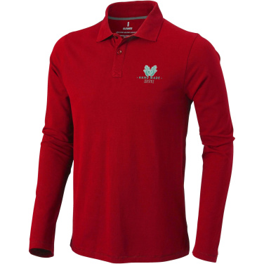 Logotrade dāvanas foto: Oakville vīriešu polo ar garām piedurknēm