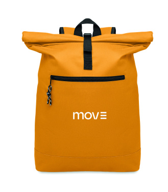 Logotrade logo dāvanas foto: 600D poliestera rolltop mugursoma