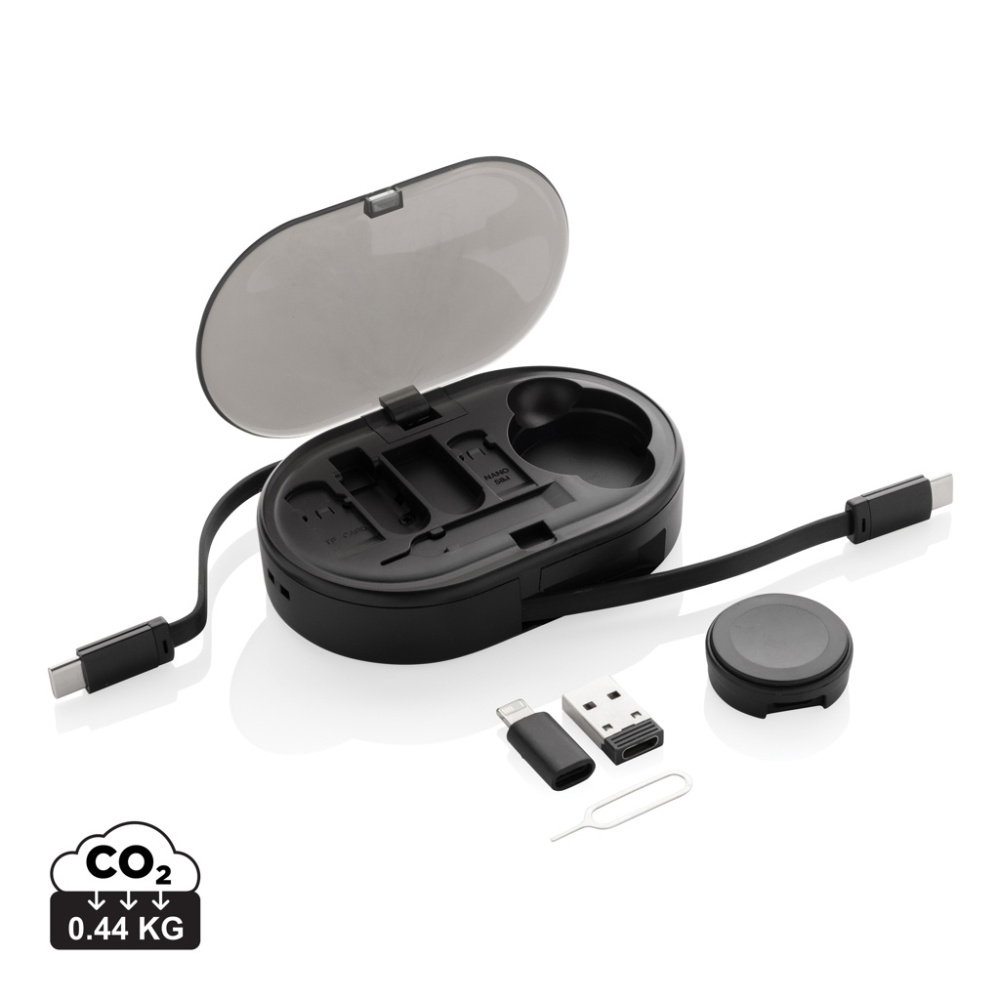 Logotrade Ideja dāvanas foto: Chargevix RCS rplastic daudzfunkcionāls 60W uzlādes komplekts