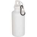 Oregon 400 ml vienkrāsaina RCS pārstrādātas plastmasas ūdens pudele ar karabīni, Balts