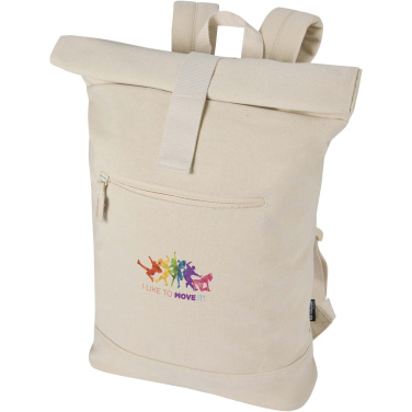 Logotrade ziemassvētku dāvanas foto: Recanvas 14” GRS pārstrādāta sarullējama mugursoma 16L