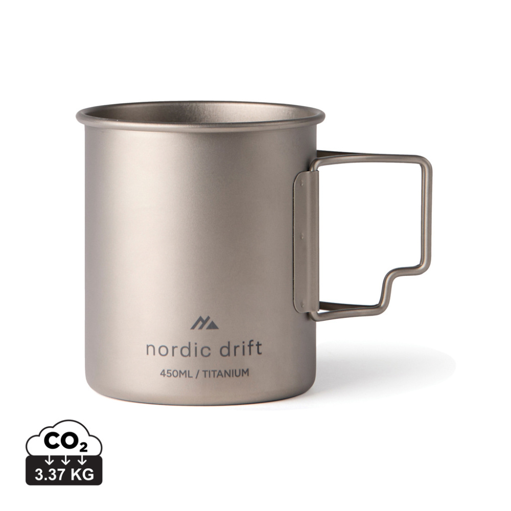 Logotrade biznesa dāvanas foto: Nordic Drift Trail Ultra Light Titanium 450ml krūze