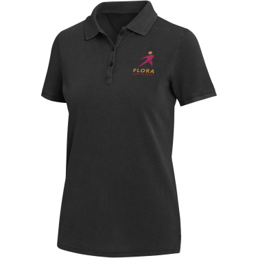 Logotrade biznesa dāvanas foto: Calgary 200 g/m2 mazgāts sieviešu polo krekls