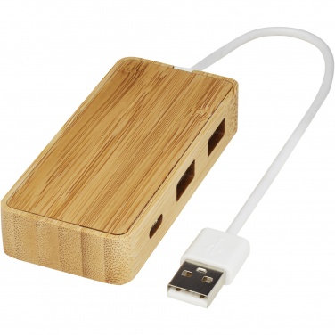 Лого трейд pекламные продукты фото: USB-концентратор Tapas из бамбука