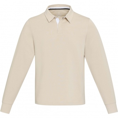 Логотрейд pекламные подарки картинка: Clyde unisex organic rugby polo sweatshirt
