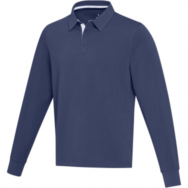 Лого трейд pекламные cувениры фото: Clyde unisex organic rugby polo sweatshirt