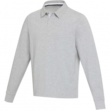 Лого трейд pекламные cувениры фото: Clyde unisex organic rugby polo sweatshirt