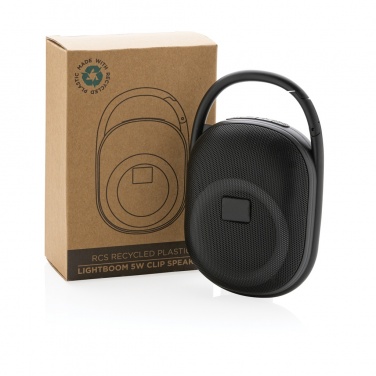 Логотрейд pекламные продукты картинка: Акустическая система Lightboom Clip мощностью 5 Вт из переработанного пластика RCS