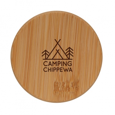 Лого трейд pекламные cувениры фото: Двойные стенки из боросиликатного стекла с бамбуковой крышкой 250 мл