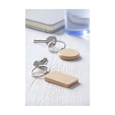 Логотрейд pекламные продукты картинка: Брелок WoodKey Circle