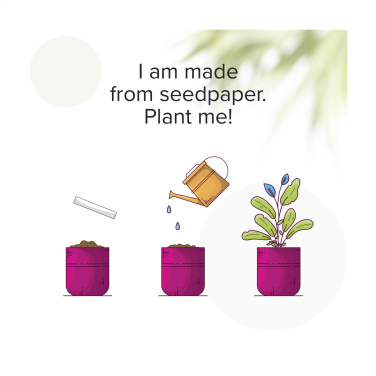 Лого трейд pекламные cувениры фото: Шнурок из семенной бумаги 2 см