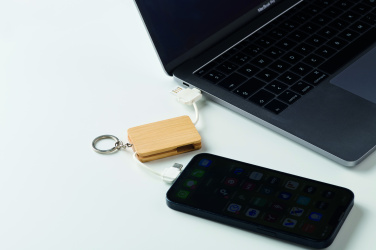 Лого трейд бизнес-подарки фото: Key ring charging cable