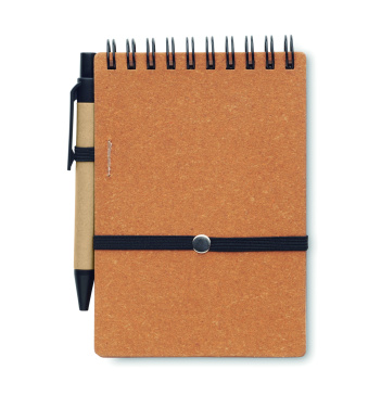 Лого трейд бизнес-подарки фото: Recycled notebook with ball pen